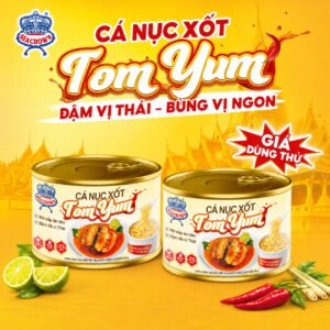 MỚI - 1 TẶNG 1 - Cá Nục Sea Crown Sốt Tomyum 190g (Combo 2 lon)