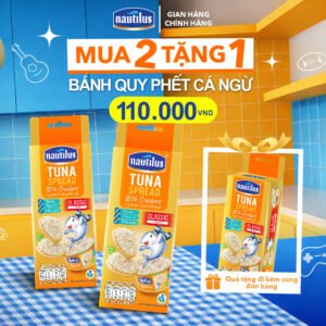 MUA 2 TẶNG 1 | Bánh Quy phết Cá Ngừ - vị Nguyên Bản