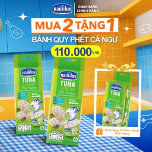 MUA 2 TẶNG 1 | Bánh Quy phết Cá Ngừ - vị tảo biển Nori