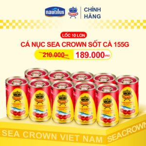 Cá Nục Sốt Cà Sea Crown - Lốc 10