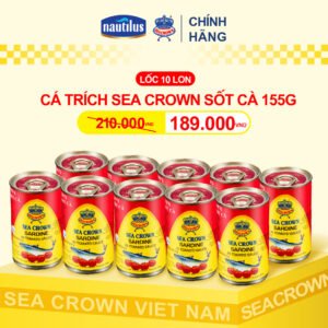 Cá Trích Sốt Cà Sea Crown - Lốc 10