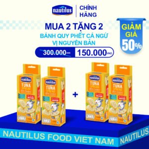 MUA 2 TẶNG 2 | Bánh Quy phết Cá Ngừ - vị Nguyên Bản