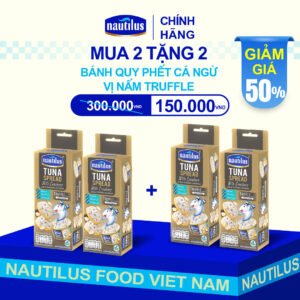 MUA 2 TẶNG 2 | Bánh Quy phết Cá Ngừ - vị nấm Truffle