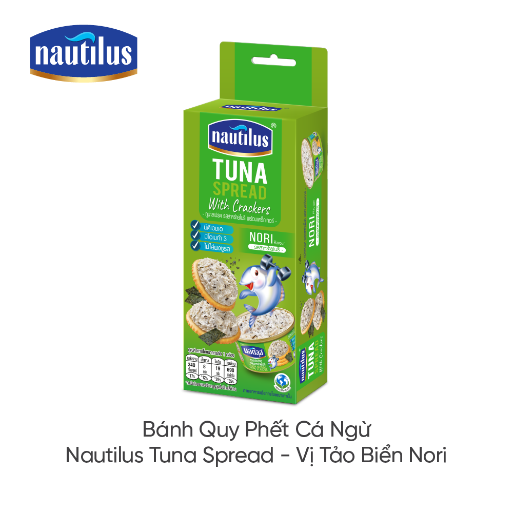 Bánh Quy phết Cá Ngừ - vị tảo biển Nori