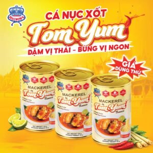 MỚI - 2 TẶNG 1 - Cá Nục Sea Crown Sốt Tomyum 155g (Lốc 3 lon)