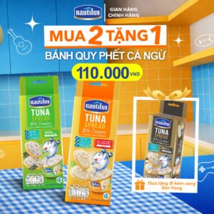 Mua 2 Tặng 1 Bánh Quy phết Cá Ngừ Nautilus Tuna Spread